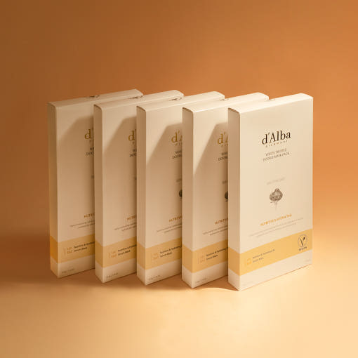 White Truffle Double Mask Pack [Nutritive/Hydrating] 32.5g X 20ea, d'Alba d'Alba Treatment Mask