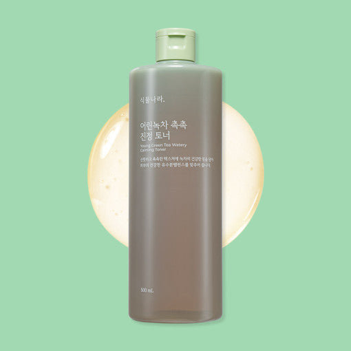 Young Green Tea Watery Calming Toner 500ml, Shingmulnara Shingmulnara Balancing Toner