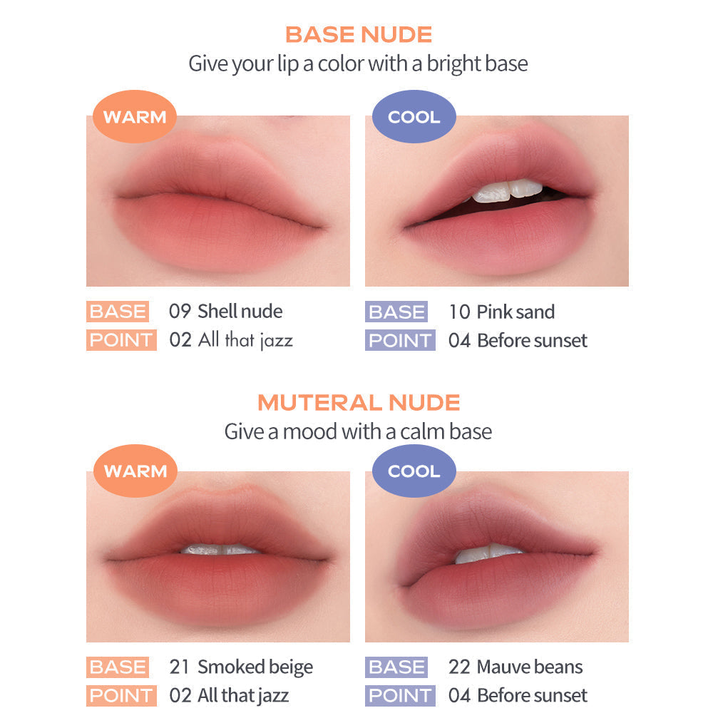 ZERO MATTE LIPSTICK New Muteral Nude, rom&nd rom&nd Lipstick