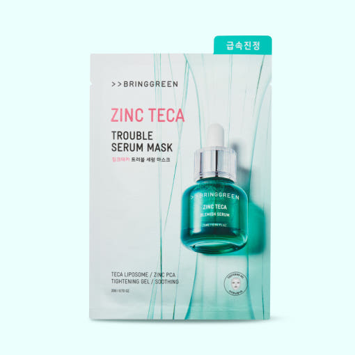 Zinc Teca Trouble Serum Mask 20g X 5ea, BRINGGREEN BRINGGREEN Treatment Mask
