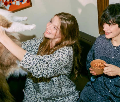 [dance on the floor] 25FW Furless pajamas[Long] - Leopard (ateez Wear) Dance on the floor Pajama Set