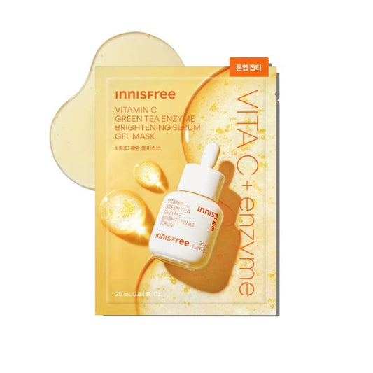 innisfree Vitamin C Green Tea Enzyme Brightening Serum Gel Mask 25ml X 5ea innisfree Treatment masks