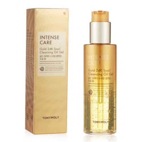 Intense Care Gold 24k Snail Cleansing Oil Gel 190ml, TONYMOLY TONYMOLY CLEANSING OIL