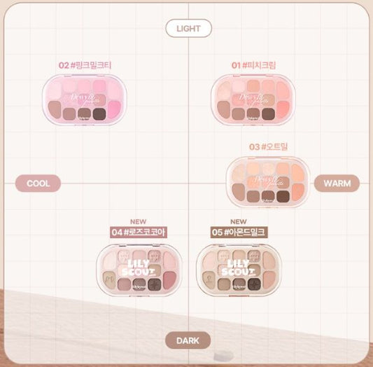 lilybyred Dewy Fit Palette 12.7g (4colors)