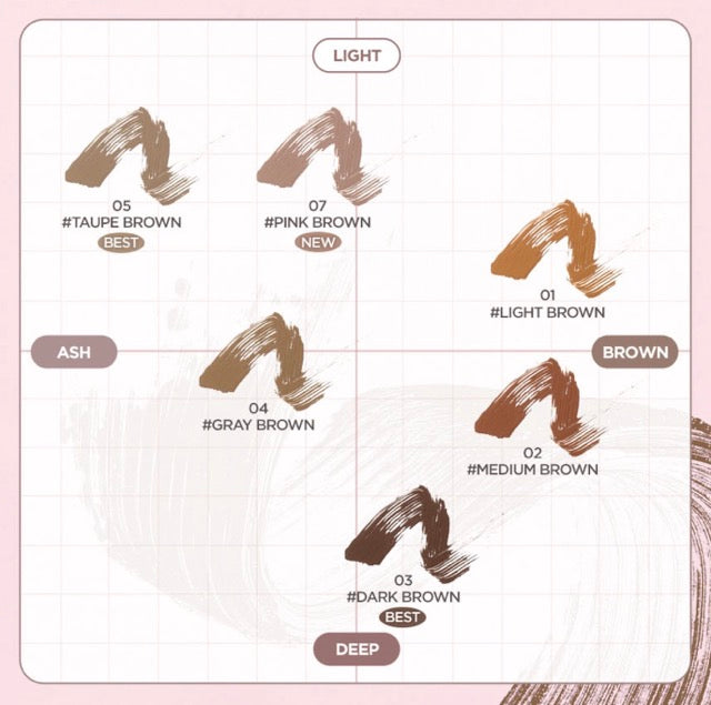 lilybyred Skinny Mes Brow Mascara 3.5g (6colors) lilybyred Eyebrow Color