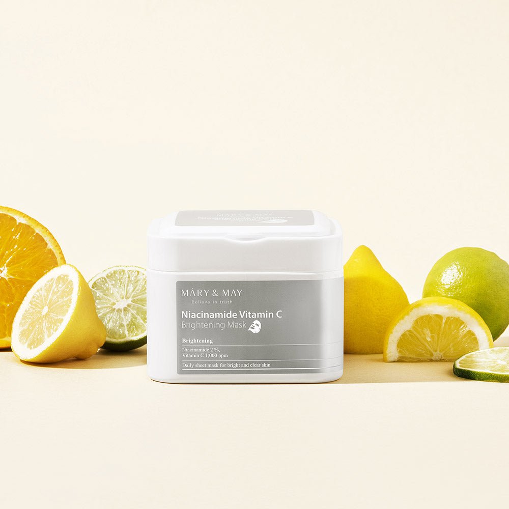 Niacinamide Vitamin C Brightening Mask 400g (30ea), MARY & MAY MARY & MAY Facial Mask