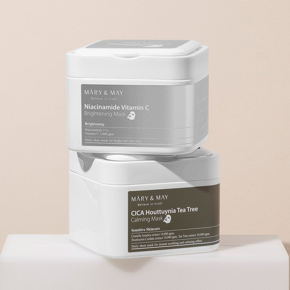 Niacinamide Vitamin C Brightening Mask 400g (30ea), MARY & MAY MARY & MAY Facial Mask