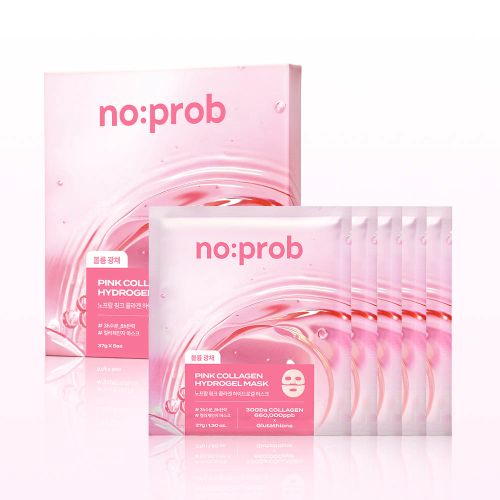 noprob Pink Collagen Hydrogel Mask 37g X 5ea noprob Jelly Sheet Mask
