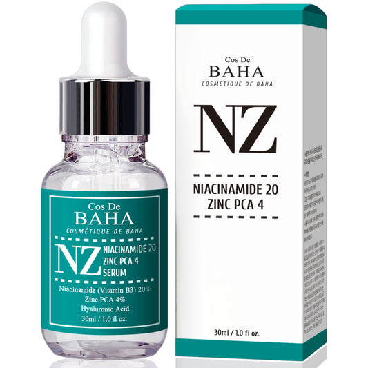 Cos De BAHA NZ Niacinamide 20% + Zinc 4% Serum 30ml Cos De BAHA Brightening Serum