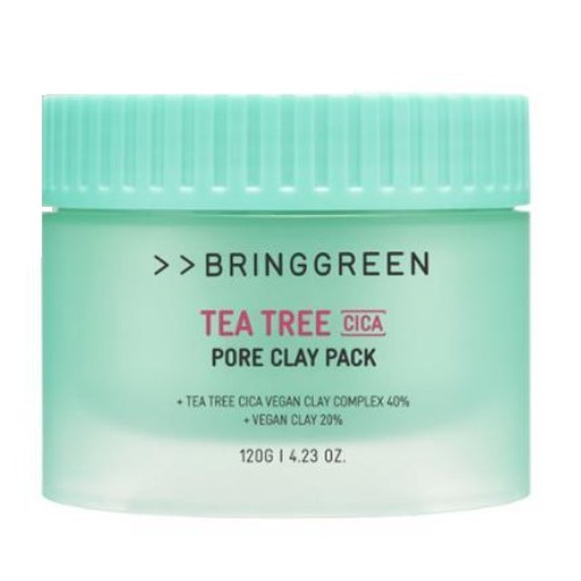 Tea Tree Cica Pore Clay Pack 120g, BRINGGREEN BRINGGREEN Facial Mask