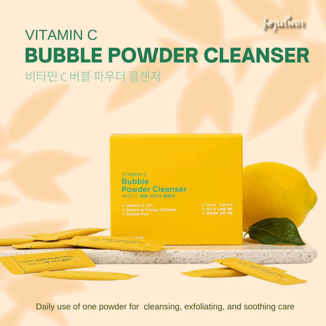 Vitamin C Bubble Powder Cleanser 30ea, JEJU INDI JEJU INDI Cleansing powder